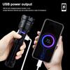 P50 Powerful Flashlight Zoomable Torch With Red Side Lamp Long Range Torch High Power Led Flashlights Rechargeable 7 Modes Lamp