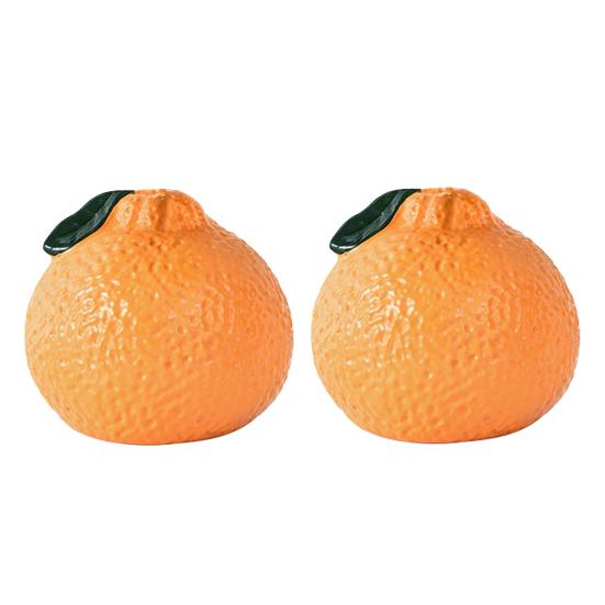 Orange Shaped Vase Small Design Hydroponics Vase Decorative Orange Fruit for Home Office