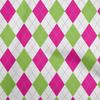 oneOone Cotton Flex Lime & Blue Fabric Check Argyle Dress Material Fabric Print Fabric By The Yard 40 Inch