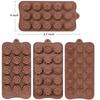 JOERSH Silicone Chocolate Flower Molds for Candy, Fat Bomb Snacks, and Truffles, 60 In 11 Floral Designs, and 4 Candle Soap Wax Melt Molds (Rose, Sunf