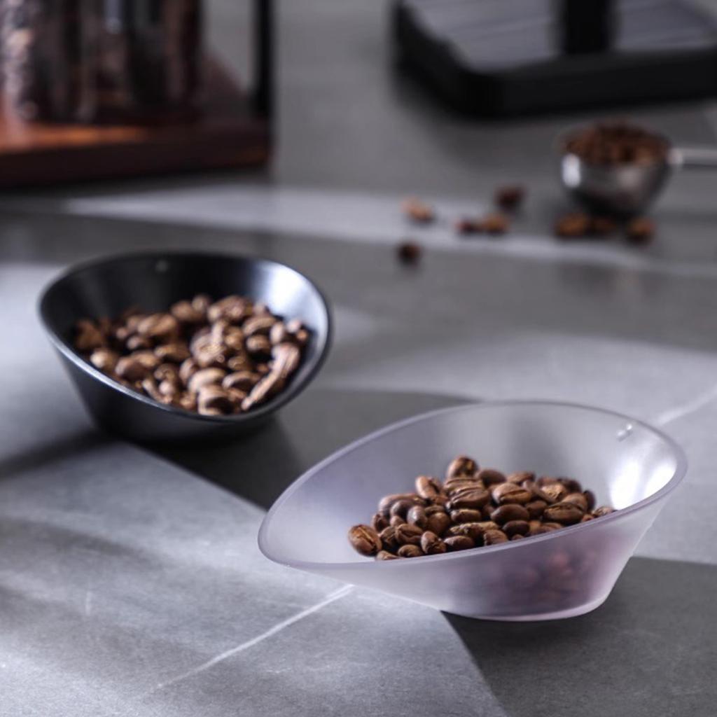 ABS Coffee Bean Storage Tray for Home and Cafe Use Coffee Powder Dish Dessert Shop Display Plate for Sample Presentation