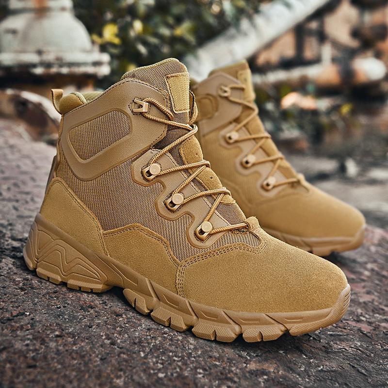 Водонепроницаемые ботинки для походов на открытом воздухе, мужские походные ботинки для кемпинга, походы, кожаные кроссовки для скалолазания и тактики
