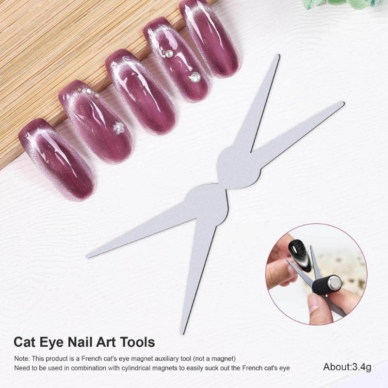Professional French Cats Eye Magnets For Nail Art Strong Magnetic Force Material Portable Design Safe For DIY And Salon Use