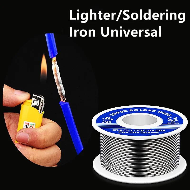 50/100G Tin Wire Soldering Wire with Flux Melt Rosin Core Solder Roll No-clean Electrical Repair Solder For Soldering