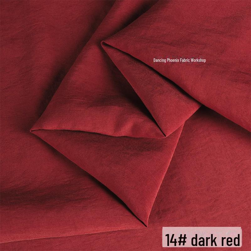 Ретро-песочная матовая медно-аммиачная шелковая ткань - неэластичный материал для верха/юбки Hazy Frost