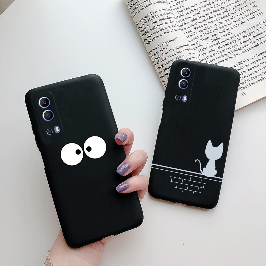 Для vivo Y72 5G Чехол Мягкий ТПУ Силикон Милый Мультяшный Чехол Задняя Крышка Телефона для vivo Y72 5G V2041 Чехол Fundas Coque Etui Бампер
