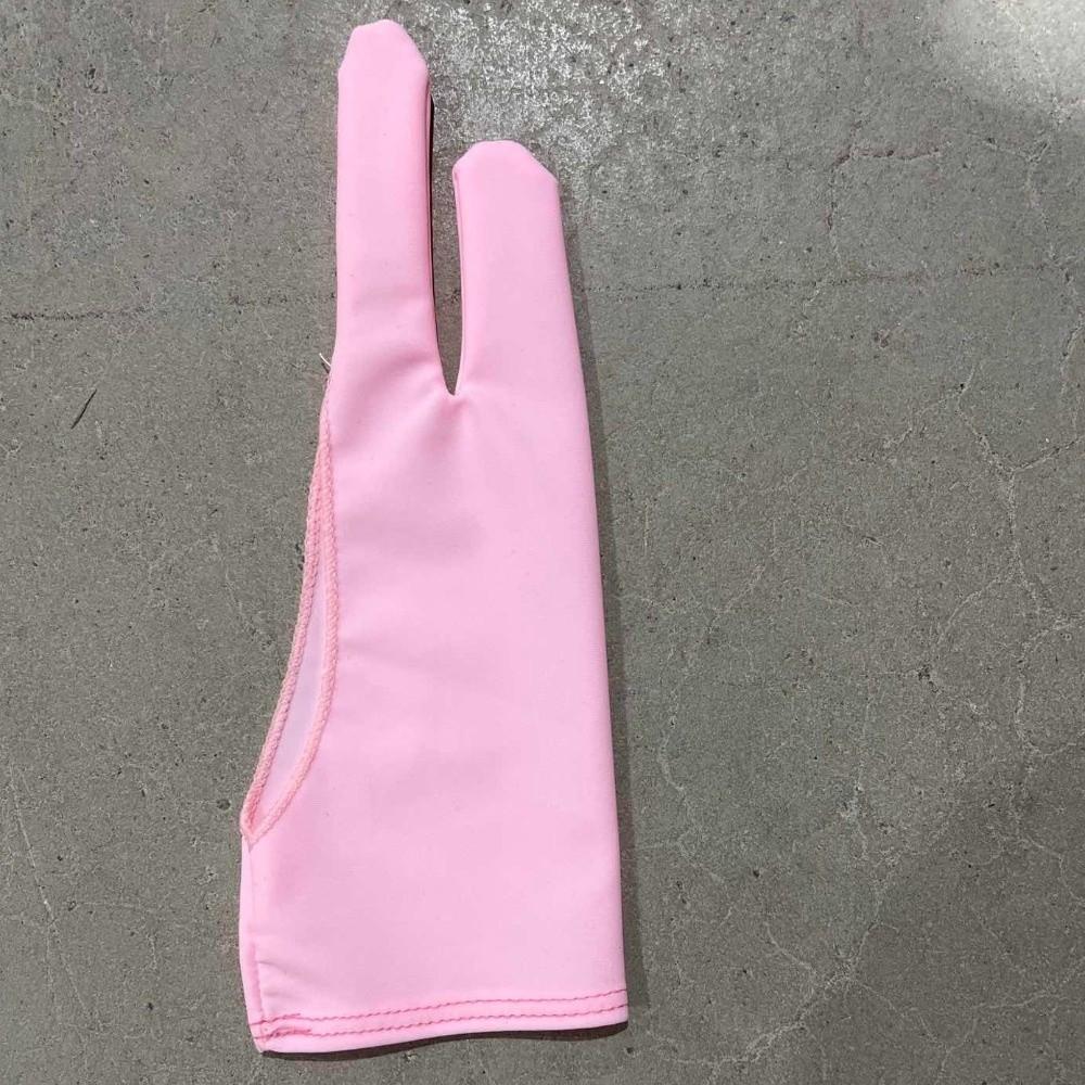 Anti-Scratch Black Blue Grey Pink Two Finger Glove Tablet Drawing Glove Art Supplies Painting Glove