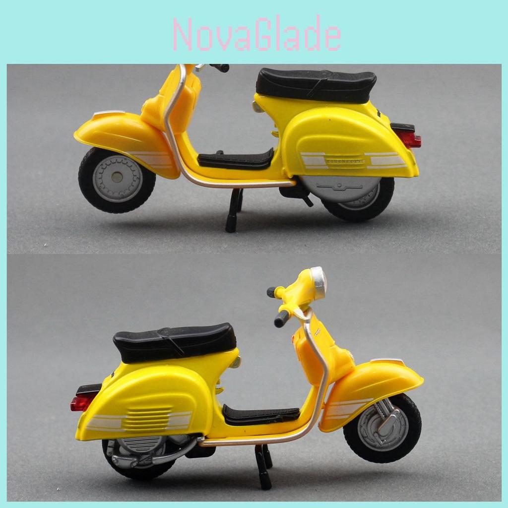 Металлическая модель мотоцикла Vespa Игрушка для детей с инерционным механизмом