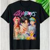 Men's T-shirts Kpop Style Cartoon Graphic Saja Boys Anime Print Casual T-shirts