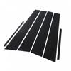 For Dodge 6pc 2011- Charger Carbon Black Pillar Posts Window Door Trim Cover