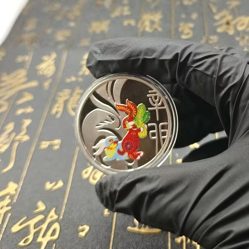 12 Zodiac Commemorative Medals, Metal Crafts, Colorful, Zodiac Coins, Souvenirs, Events, Gifts, Handheld Gifts, Christmas Gift, Stocking Stuffers