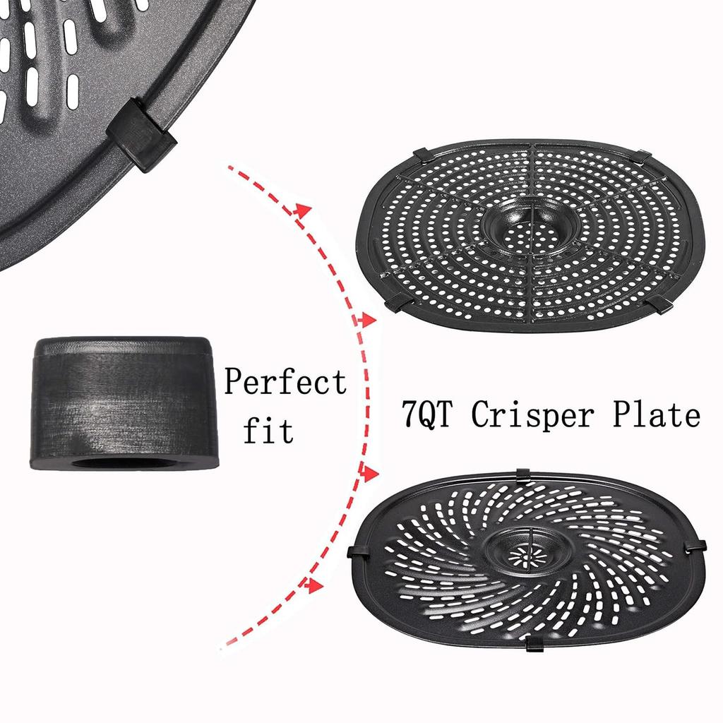 Replacement Rubber Bumpers for Power XL Crisper Plate,8 Pcs Fryer Silicon Rubbers Tips,Air Fryer Replacement Parts Accessories