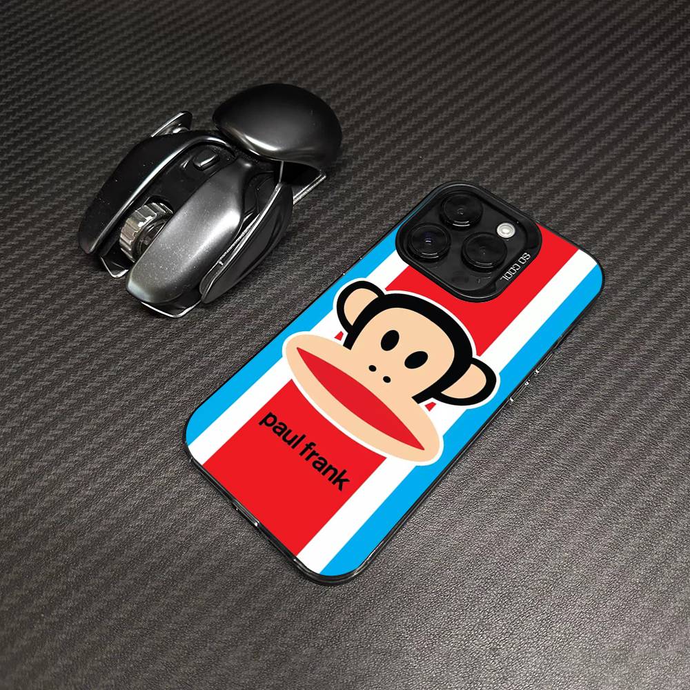 Знаменитый Роскошный Чехол Для Телефона P-Paul F-Frank Для IPhone 17 16 15 14 11 12 13 Pro Max Plus Pro Цветной Серебристый Чехол