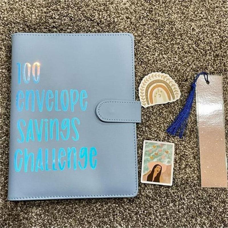 100 Envelope Challenge Binder Easy and Fun Way To Save $5,050 Savings Challenges Binder Budget Binder with Cash Envelopes