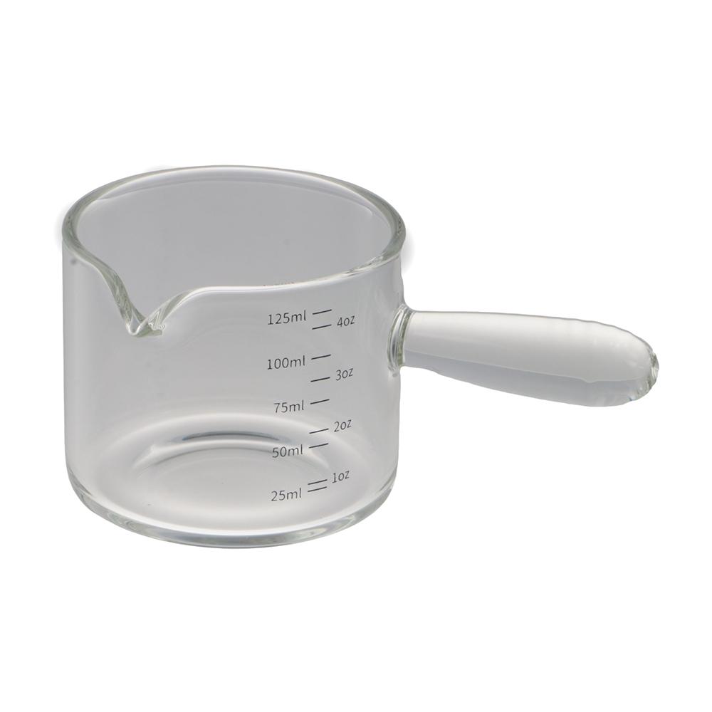 Single Spout Espresso Measuring Cup Glass Coffee Supplies Espresso Shot Milk Jug Barista