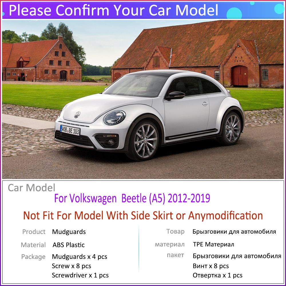 4 PCS Car Mud Flaps for Volkswagen VW Beetle 2012~ Mudguard Splash Guards Fender Mudflaps Auto