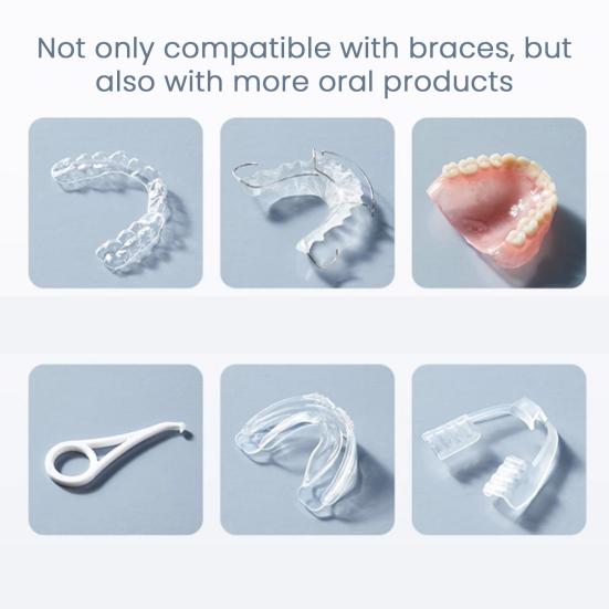 Ultrasonic Brace Cleaning Machine High Frequency Technology Multi-function Invisible Retainer Denture Jewelry Cleaner