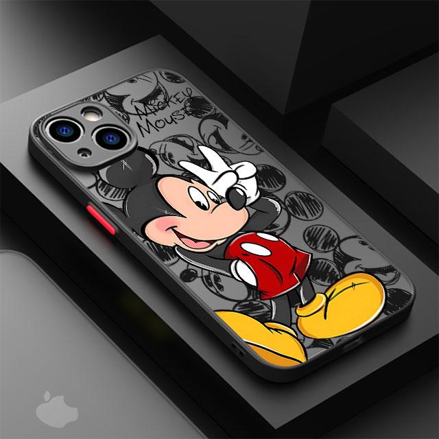 Чехол для телефона Микки и Минни Маус для Apple iPhone 15 16 Pro XS Max 13 14 Plus XR SE 7 8 12 11 Pro plus Матовый
