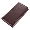 Jiameida Retro Leather Long Wallet: First Layer Cowhide Clutch with Multi-Card Slots and Coin Pouch.