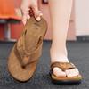 Men Flip Flops Yozgi Plyaj Shapkasi Erkaklar Kundalik Nafas Oladigan Qalin Plyaj Erkaklar Shapkasi Ochiq Havoda Zapatillas Hombre Erkaklar uchun EVA