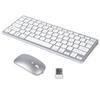 DIGIBLUSKY Wireless Mouse and Keyboard Set, Bluetooth and USB 2.4Ghz Connections, Multi-Pairing with 3 Devices, Slim, Rechargeable, US Layout,