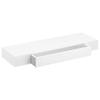Wall Mounted Shelf with Drawers 2 pcs White 80 cm