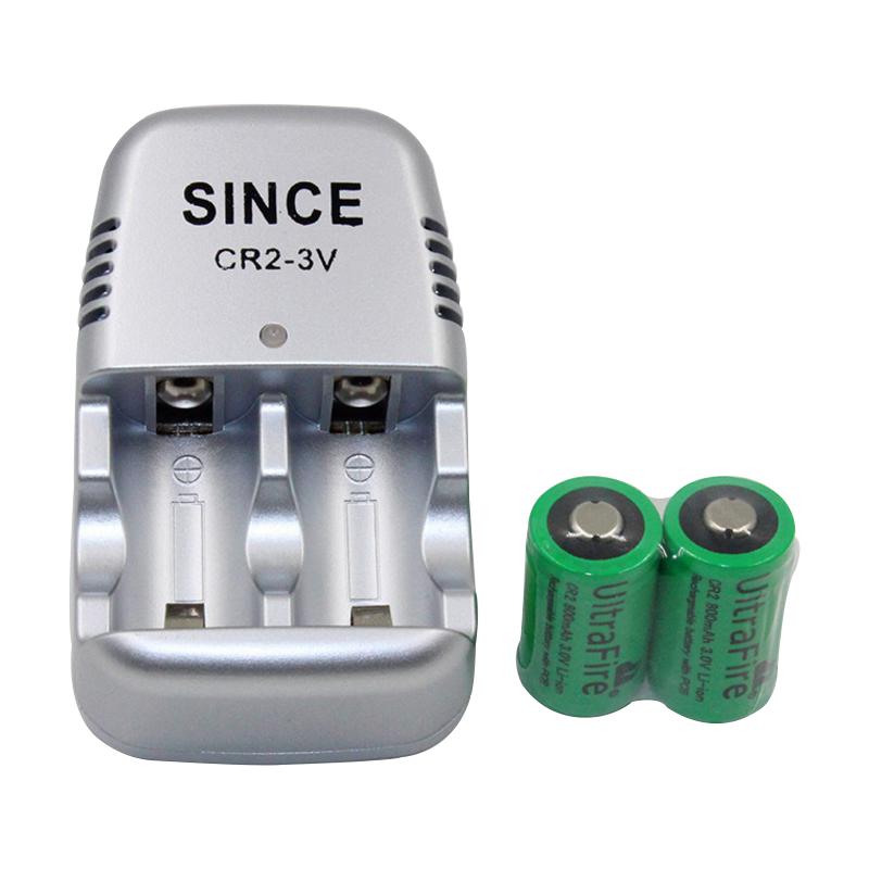 AC 110-240V Input CR2 3V (15270) AI-BALL Mini Wifi Camera Rangefinder Battery Charger With 2PCS Rechargeable Li-on Battery
