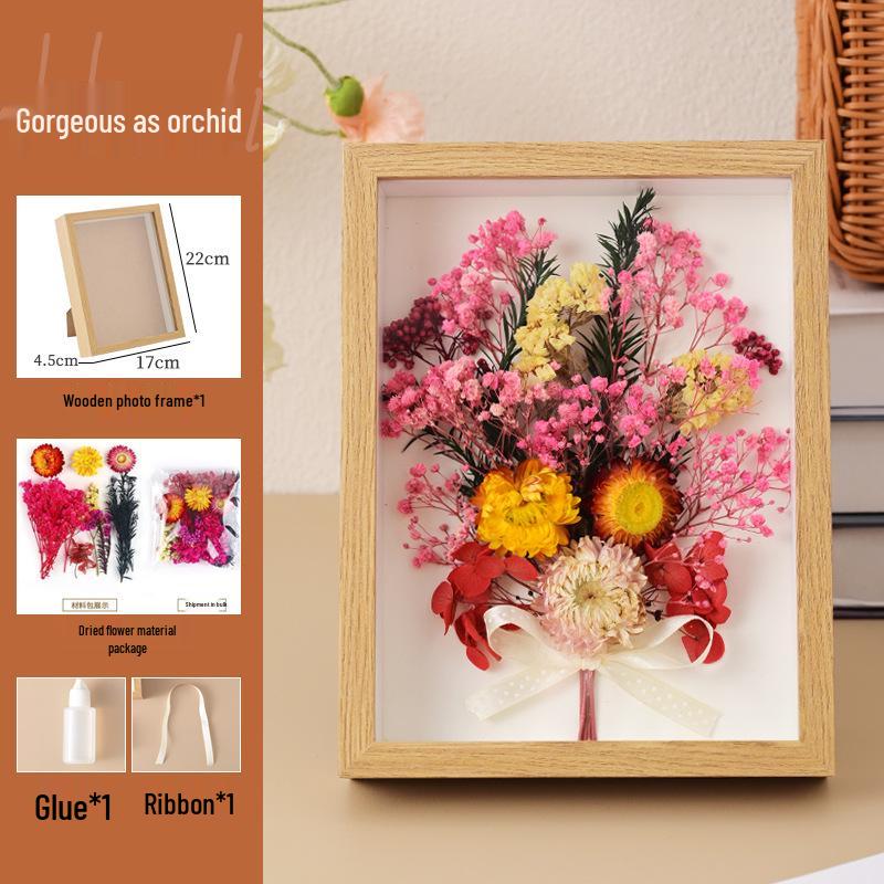 Mother’s Day DIY Photo Frame with Preserved Dried Flowers - Children's Handmade Gift Kit