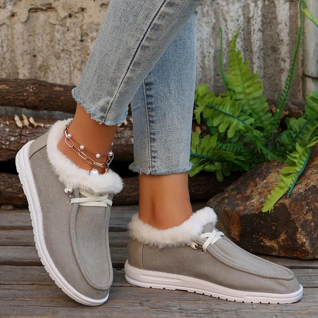 Женские ботинки Зимние Новые Толстая подошва Снежные ботинки Женские Плюс Бархат Утолщенные Волосатые Хлопковые туфли Женские Повседневные Принтованные Кроссовки