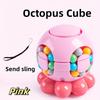 Игрушка для пальчикового вращения «Яйцо осьминога» 2 в 1 — развивающая вращающаяся игрушка-головоломка в виде куба с бобами для релаксации, идеально подходит для подарков на день рождения
