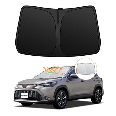 Внедорожник Toyota Corolla Cross Защита от УФ-лучей на лобовое стекло Без присосок Легкий Летний УФ Легкая установка и включает сумку для хранения [Улучшенная версия] (10