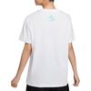 Nike SS23 Баскетбольная серия CHBL Letter Logo Повседневный свитер с круглым вырезом и коротким рукавом Футболка с заниженной линией плеч Женские топы Белый HF6161-100