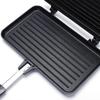 Sandwich Maker, Non-stick Grill Panini Maker Pan with Handle, Stovetop Toasted Aluminum Flip Pan