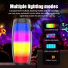 Wireless Bluetooth Speaker LED Flashing Soundbar Portable Outdoor Indoor Subwoofer Loudspeaker Support TF Card U Disk Speaker