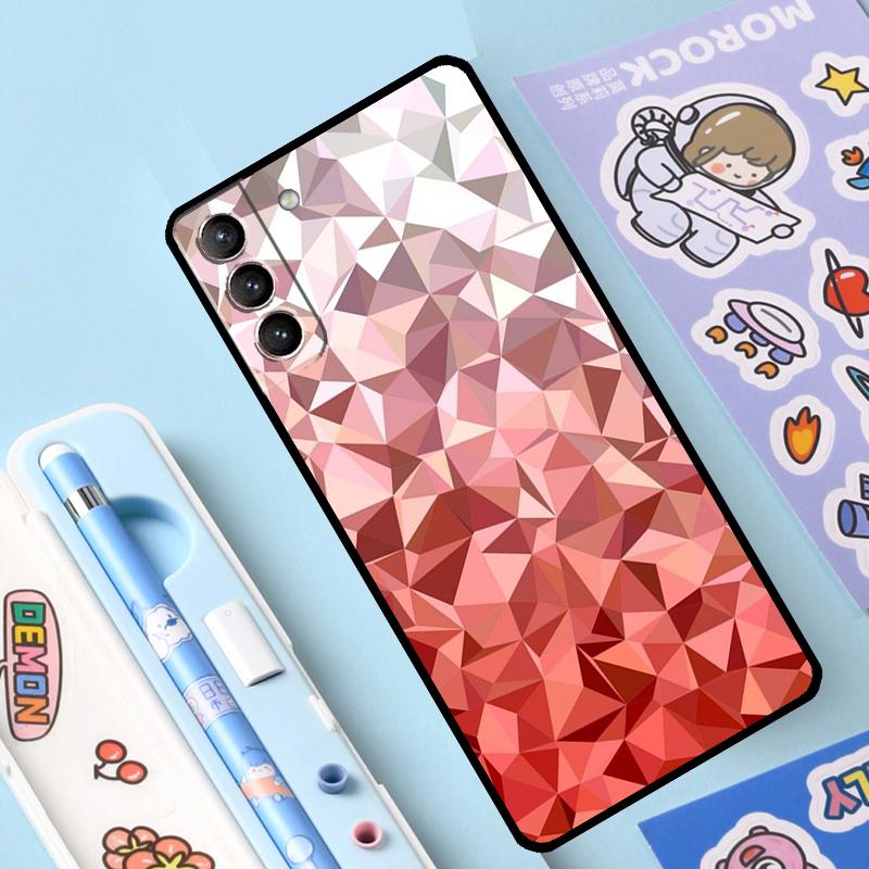 Геометрический Абстрактный Кристальный Чехол для Samsung Galaxy S23 S21 S22 Ultra Plus Note 10 20 S8 S9 S10 Plus S20 FE Чехол