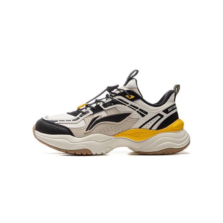 Li Ning Детские Модные Универсальные Нескользящие Амортизирующие Износостойкие Дышащие Низкие Повседневные Кроссовки для Детей YKCU244-1