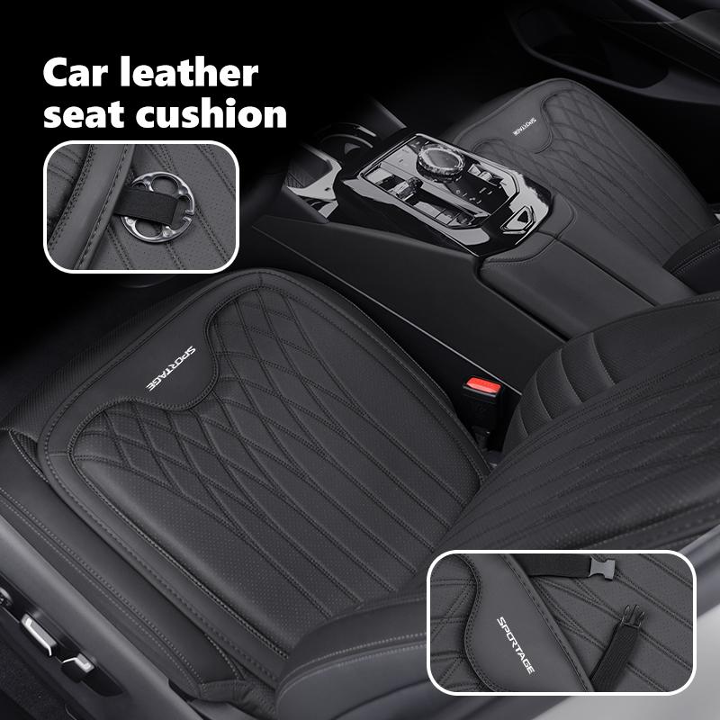 Leather Car Seat Booster Cushion Breathable Non-slip Pad For KIA Sportage Rio Ceed Niro Soul Stonic Proceed Sorento MF1