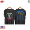Футболка Metallica And Justice For All Tour 88 89 Винтажная футболка рок-группы Унисекс