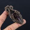 Copper Tourmaline Gemstone Pure Copper Wire Wrapped Handmade Pendant Jewelry For Her