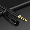 Metal Shell 1/4 Inch Mic Line Balanced 6.35 mm to XLR Male to Male Audio Cable