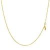 Gold Chain Necklace 18K K18 Rope Width Maximum 45cm Length Adjustable [Lara Christie] 1.4mm Approx. 2.9g Lc97-0030