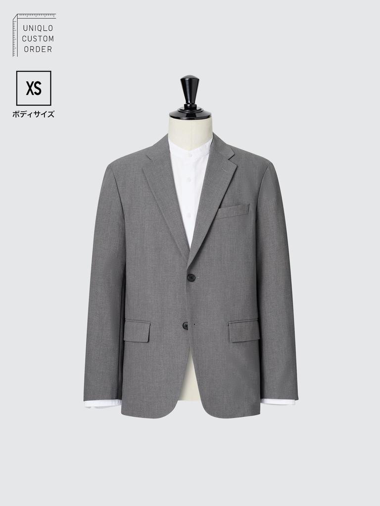 Uniqlo Japan Impressive Jacket 2way Stretch  Wool Like  Xs Size  Length 64 66cm  Sleeve Length 55 57cm  Can Be Set Up