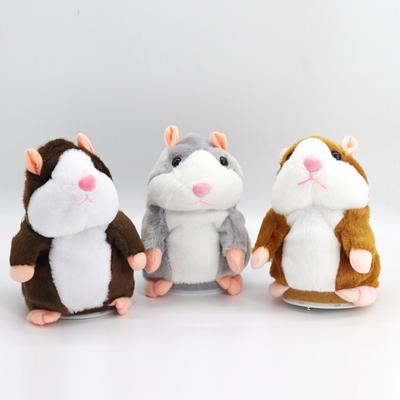 Плюшевая игрушка кивающий хомяк, интерактивная кукла с записью и изменением голоса, детская забавная игрушка в подарок