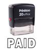 Printtoo Rubber Stamp Office Stationary PAID Self Inking Custom Stamp-Black