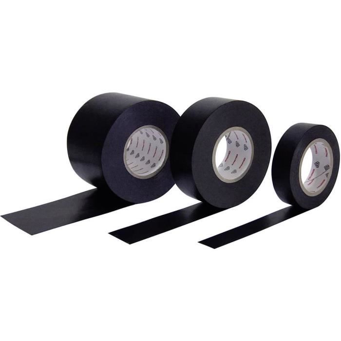 Ruban isolant CellPack 145806 noir (L x l) 10 m x 19 mm caoutchouc 1 rouleau(x)