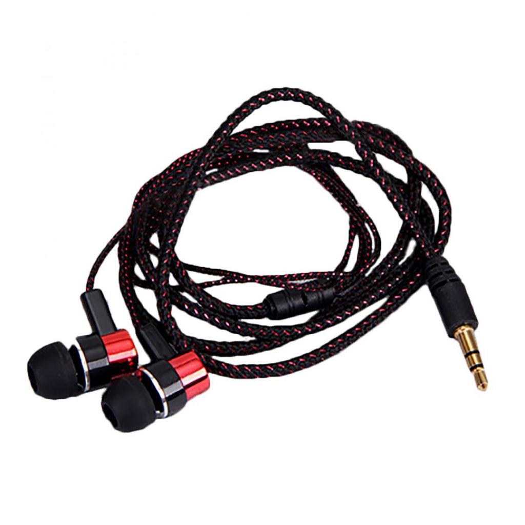Bass Stereo In-Ear Earphone Wired Headphone Earbud Metal Headset for Phone PC
