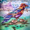 Полный круглый дрель 5D DIY Алмазная картина Вышивка крестом Принеси счастливую птицу Алмазная вышивка