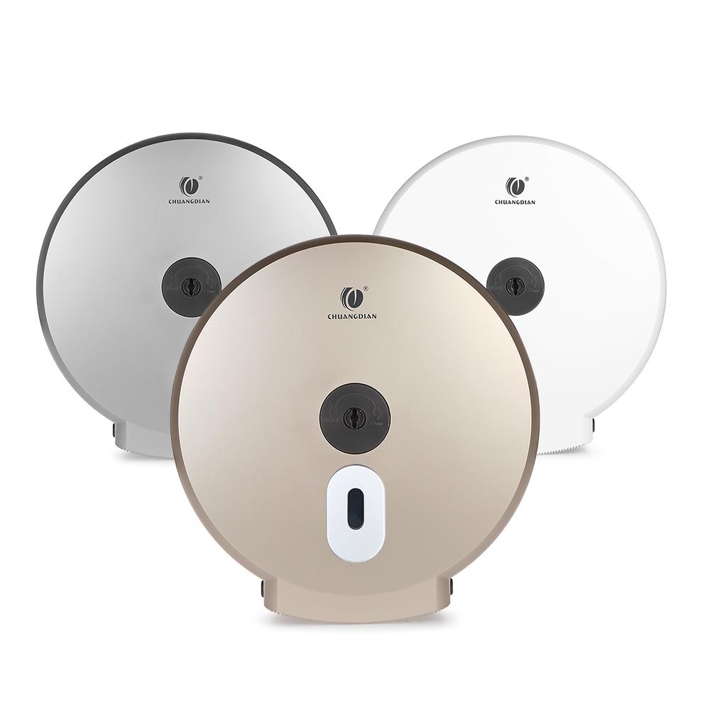 CHUANGDIAN настенный диспенсер для салфеток для ванной комнаты, круглый держатель для бумажных полотенец, диспенсер для бумажных полотенец