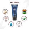 Jovees Herbal Men's Essential 4 in 1 Moisturizing Face Wash with Vitamin C and E 100g for Clean Clear Skin