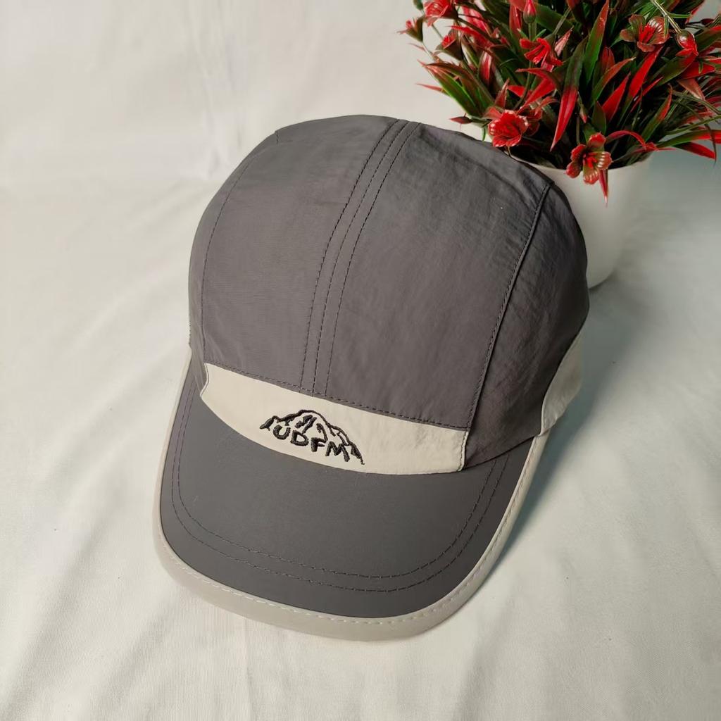 Summer quick-drying sunscreen sunshade baseball cap for men and women mountain peak embroidery outdoor sports mountaineering simple color matching cap